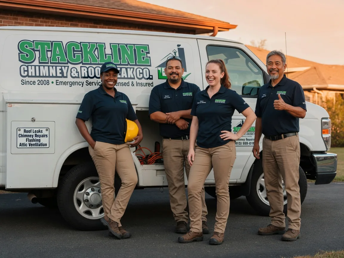 Chimney flashing repair company in New Lothrop, MI